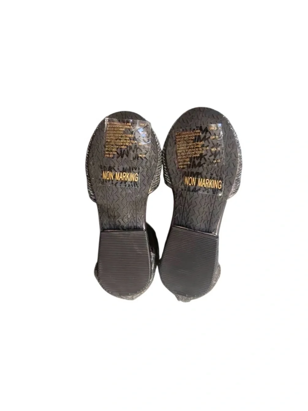 NEW Michael Kors Kitten Kalls gunmetal silver dress shoes girl’s size 8